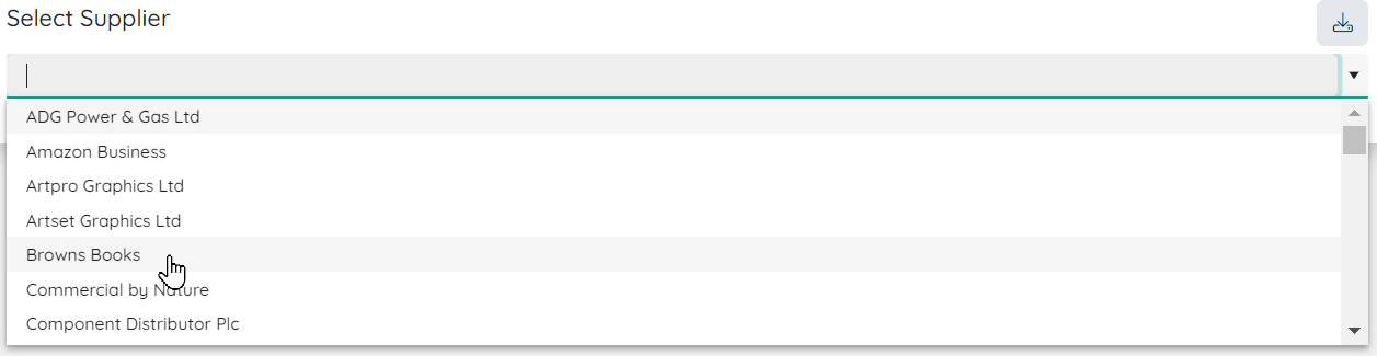 Select supplier in management.png