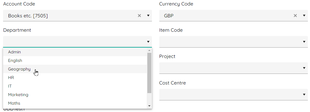 Selecting default codes.png