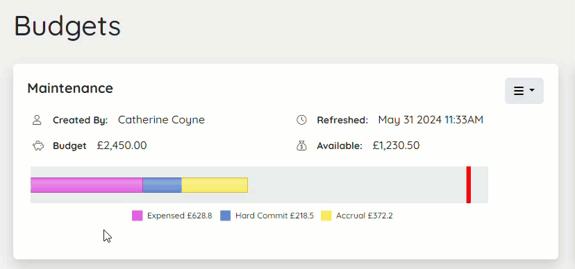 Go to budget analysis report.gif