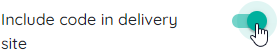Include code in delivery site.png